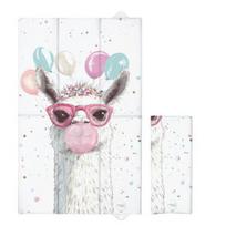CEBA Sulankstomas vystymo kilimėlis, didelis 50x80 Basic Crazy Lama