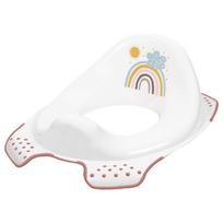 KEEEPER EWA RAINBOW Neslystantis klozeto klozeto dangtis, baltas