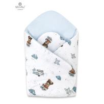 KIECZMERSKI Standintas vytinys 75x75 cm MIMINU DESIGN Meškiukai, mėlyni, 100% medvilnė