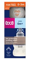 LOVI Rinkinys, netrikdantis čiulpimo reflekso, 150 ml buteliukas + USP čiulptukas. Myliu tėtį