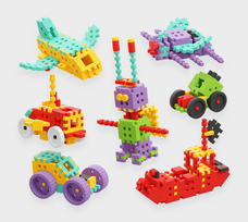 MARIOINEX Mini vaflis - Konstruktor 200 vnt. Meistras