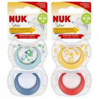 NUK STAR čiulptukas 18–36 m 2 vnt