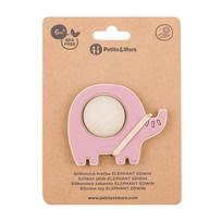 PETITE&MARS Silikoninis iššokantis žaislas Elephant Edwin Dusty Rose 6 m+