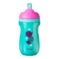 TOMMEE TIPPEE Butelis su šiaudeliais Girl 260ml 12+