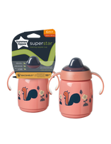 TOMMEE TIPPEE puodelis su rankenėlėmis SUPERSTAR 300ml 6m+ rožinė