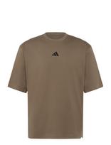 Adidas Performance - Oversize Tee - Sportiniai marškinėliai - Chaki spalva