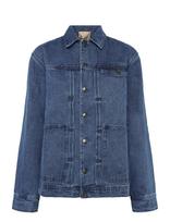 Rue De Tokyo - Cade Washed Indigo Denim - Džinsinis švarkas be pamušalo - Mėlyna