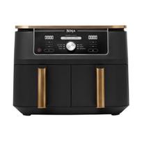 Ninja Foodi MAX Dual Zone karšto oro keptuvė, 9,5L Airfryer, 2 skyriai, su žnyplėmis, nelipni danga, indaplovėje plaunami krepšiai, 6-in-1, Amazon išskirtinė, vario/juoda, AF400EUCP
