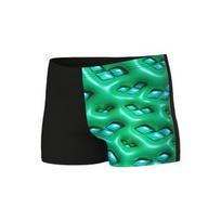 Maudymosi šortai B Foam Black-Soft Green Multi 10-11 - 560