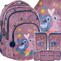 Mokyklinis rinkinys Stitch Aloha rožinis 3el. – Paso