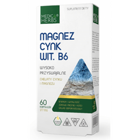 Medica Herbs Magnesium Zinc and Vitamin B6 60 caps
