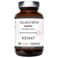 Kenay FOLATAS 5-MTHF (aktyvioji folio rūgštis) keturfolio rūgštis ® - 60 kapsulių