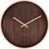 NeXtime Sieninis laikrodis Oslo tamsi mediena 30 cm