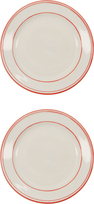 Nicolas Vahe Pietų lėkštės NVBistro, 21 cm, baltai-raudonos, 2 vnt.