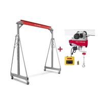 Mobilus ožinis kranas 2T su elektriniu keltuvu ir vežimėliu 500/1000 kg MW Tools