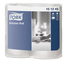 Popieriniai rankšluosčiai Tork Kitchen Roll, 2 sluoksniai, 101245, baltos spalvos, 2 vnt