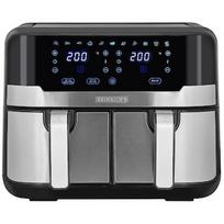Heinrich's Heinrich‘’s HFR 8214 Double hot air fryer 2 x 4.5 l = 9.0 l 1300-2400 W Black - Silver HFR 8214