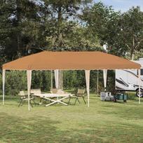 Pop-up šventinė palapinė 575 x 290 x 245 cm Smėlio
