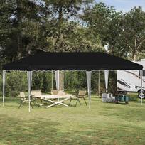 Pop-up šventinė palapinė 575 x 290 x 245 cm Juoda