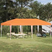 Pop-up šventinė palapinė 575 x 290 x 245 cm Oranžinė