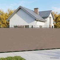 Balkono privatumo ekranas 15 x 25 m Audinys su PU danga Taupe