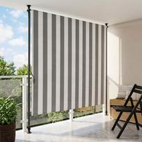 Lauko Ritininė Žaliuzė Antracito ir baltos 120 x 270 cm
