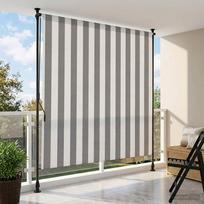 Lauko Ritininė Žaliuzė Antracito ir baltos 150 x 270 cm