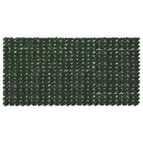 Balkono ekranas su lapais Tamsiai žalia 300 x 150 cm