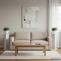 Augalų stovas 2 vnt Baltas 25 x 255 x 805 cm
