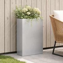Sodo vazonas Sidabrinė 40 x 20 x 75 cm Galvanizuotas plienas
