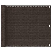 Balkono pertvara rudos spalvos 75x500cm HDPE