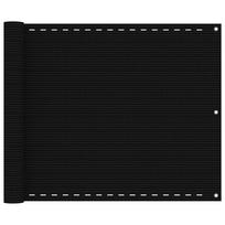 Balkono pertvara juodos spalvos 75x300cm HDPE