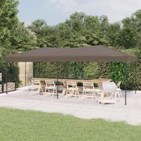 Sulankstoma proginė palapinė taupe spalvos 3x6m
