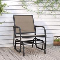 Supama sodo kėdė ruda 61x76x87cm tekstilenas ir plienas