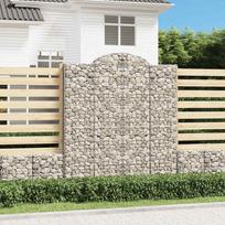 Arkiniai gabionų krepšeliai 20 vnt 200x50x220/240 cm cinkuota geležis