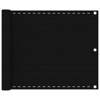 Balkono pertvara juodos spalvos 75x600cm HDPE