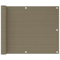 Balkono pertvara taupe spalvos 75x500cm HDPE