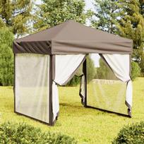 Proginė palapinė su šoninėmis sienomis taupe 2x2m