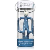 Matchstick Monkey Teething Toy and Gel Applicator kramtomas žaislas su „du viename“ šepetėliu Stars Blue 1 vnt.