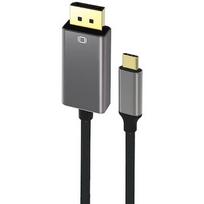 RoGer Cable USB-C to DisplayPort 4K@60Hz / 1.8m / Grey RO-USBC2DP4K1.8M-SI