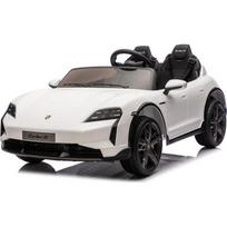 Elektromobilis vaikams Porsche Taycan Turbo S, baltas