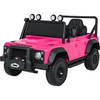 Land Rover Defender 110 SVX Concept elektromobilis vaikams, rožinis