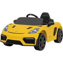 Elektromobilis Porsche Spyder RS 718, geltonas