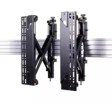 B-TECH montavimo bėgiai -50kg VESA 400 / BT8390 / 2 vnt. / reguliuojami (BT8390-VESA400MAP/B V2)
