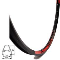 Ratlankis 26'' (559x19) ZYZX Cross Attack d-brake, 32H (juoda/raudona)