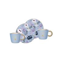 Bialetti Bridgerton 2 puodelių ir lėkštučių rinkinys, 2 × 80 ml