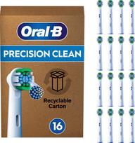 Elektrinio dantų šepetėlio galvutė Oral-B Precision Clean, balta sp., 16 vnt.