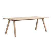 Iš ąžuolo masyvo prailginamas valgomojo stalas 95x220 cm Clapperton – Rowico