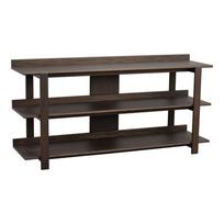 Tamsios natūralios spalvos konsolinis staliukas su ąžuolo dekoro stalviršiu 43x150 cm Kilian – Rowico