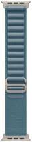 Apple 49mm Light Blue Alpine Loop - Large - Natural Titanium Finish | Apple MFTK4ZM/A | 195950575217